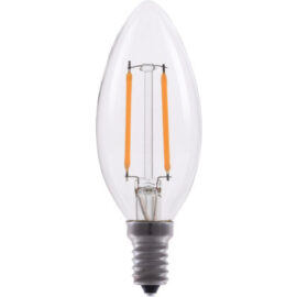 EcoHX™ Deco Classic Torpedo Candelabra Bulb (3W / Warm)